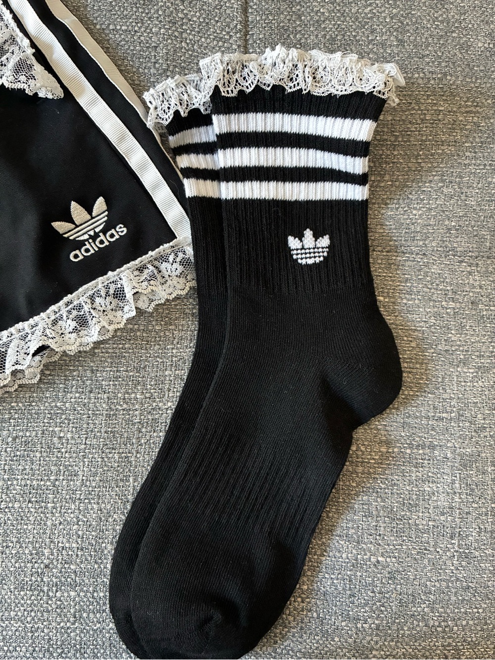 Adidas Lace-Trim Athletic Socks